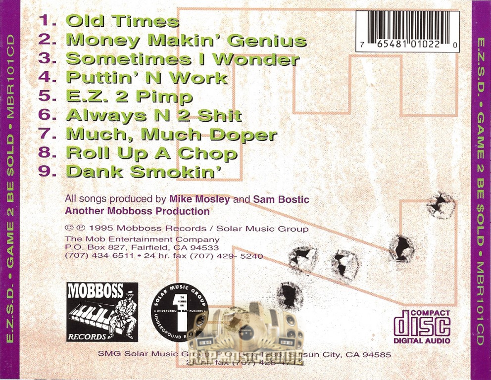 E.Z.S.D. - Game 2 Be Sold: 1st Press. CD | Rap Music Guide E.Z.S.D. - Game 2 Be Sold: 1st Press. CD | Rap Music Guide